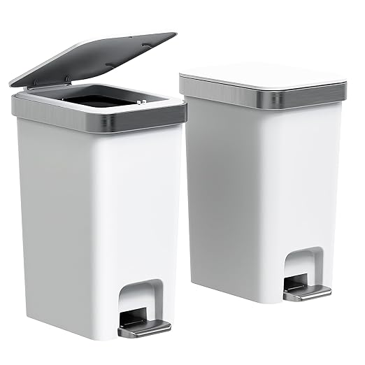 2Pack Small Bathroom Trash Can by Onlcuk