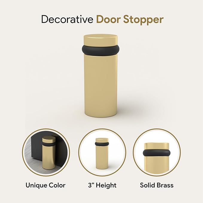 Mega Handles Floor Door Stopper, Quickly Installed Wall Protector, Wall - Image 6