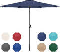 Simple Deluxe 9' Patio Umbrella Outdoor Table Market Yard Umbrella with Push Button Tilt/Crank by SimpleDeluxe