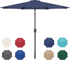 Simple Deluxe 9' Patio Umbrella Outdoor Table Market Yard Umbrella with Push Button Tilt/Crank by SimpleDeluxe