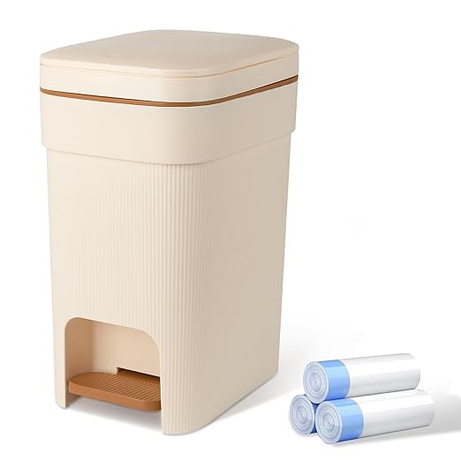 JiatuA Small Bathroom Trash Can by JiatuA