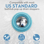 Hair Catcher for Shower Drain & Bathtub – TubRing Pop-Up Drain Protector & - Image 4