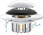 Universal 3 in 1 Bathtub Drain Stopper Bathtub Drain Hair Catcher, Pop-up Tub by MUAIOLAUS