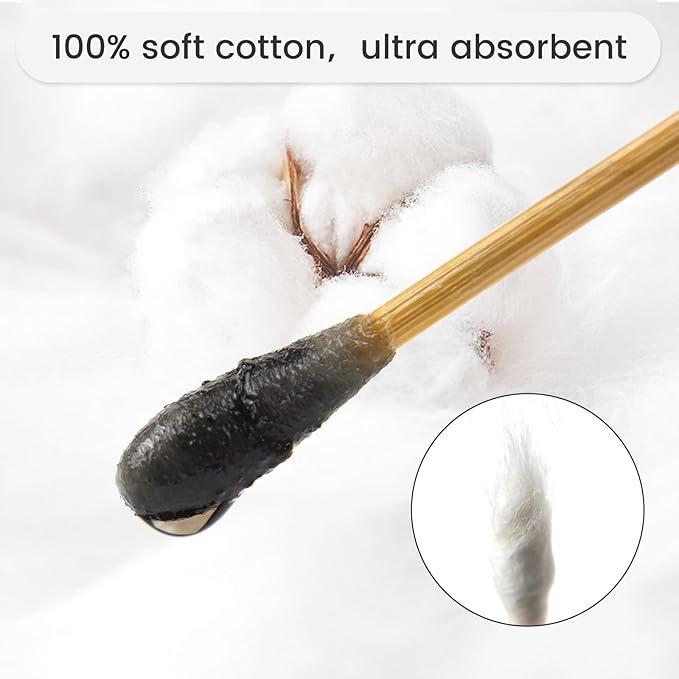 500PCS 6" Cotton Swabs with Storage Case - Image 3