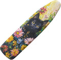 Cat Colorful Flowers Ironing Board Cover by Psesaysky