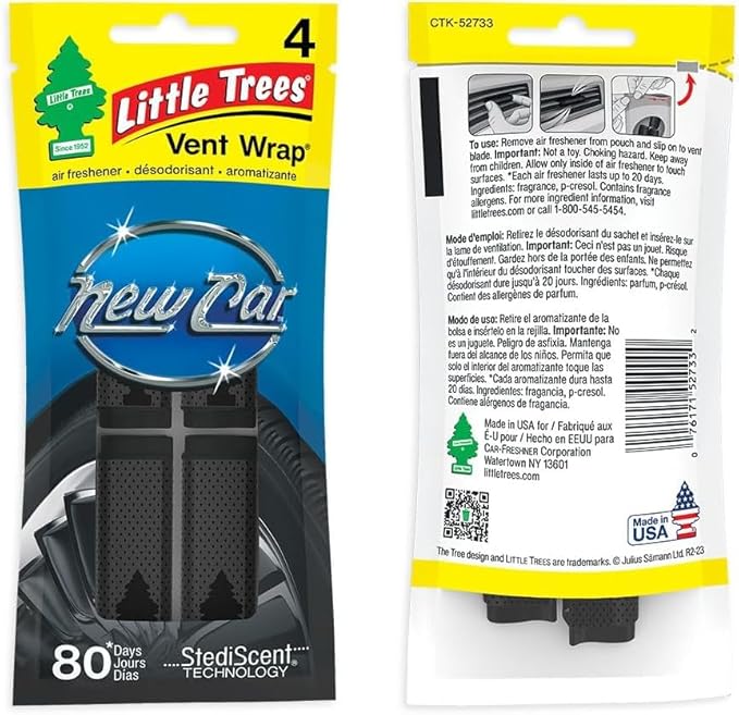 LITTLE TREES Car Air Freshener | Vent Wrap Provides Long Lasting Scent - Image 4