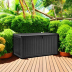 YITAHOME XXL 230 Gallon Large Deck Box,Outdoor Storage for Patio Furniture Cushions,Garden Tools with Flexible Divider,Waterproof,Lockable (Black) - Image 5