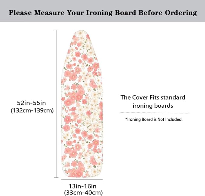 Ditsy Floral Easy Installation 15x54 Ironing Board Cover, Watercolor Floral - Image 5