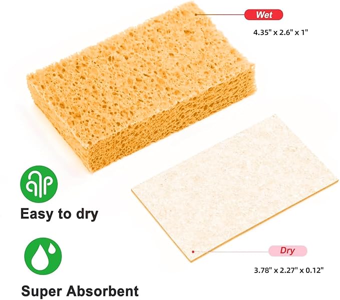 24 - Pack Non-Scratch Scrub Sponges - Sponges - Image 2