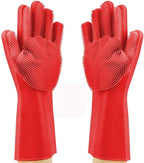 Silicone Dishwashing Gloves, Pet Grooming Rubber Scrubbing - Image 3