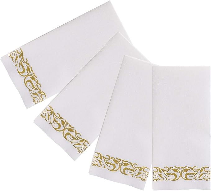 200 Disposable Hand Towels Soft and Absorbent Linen Feel Dinner Napkin Durable - Image 6