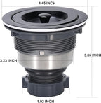 Kitchen Sink Drain 3-1/2 Inch Black Sink Drain Assembly Kit, Removable Deep - Image 5