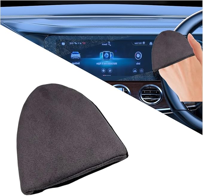Triangle Car Touch Screen Cleaner Cloth, Microfiber Cleaning Pad Car Cleaning by KITUREK