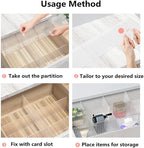 8pcs DIY Plastic Drawer Organizer Adjustable Drawer Dividers - Image 9