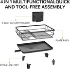 TOOLF Space-Saving Dish Drying Rack, Sink Dish Drainer Rack, Dishes Strainer - Image 9