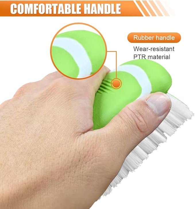 Car Carpet and Upholstery Cleaning Brush, Stiff Bristle Car Detailing Carpet - Image 4