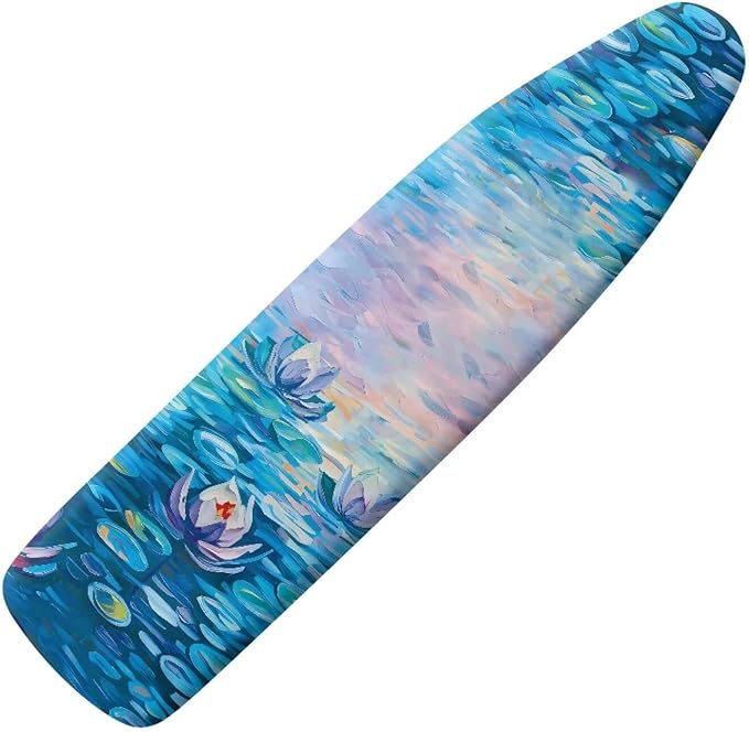 Water Lily Ironing Board Cover and Pad Standard Size Van Gogh Iron Board Padded by Tongluoye