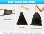 10 Gallon Drawstring Trash Bag Garbage Bag Trash Can Liner, 0.9 Mil - Image 3