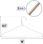 Mr. Pen- Rose Gold Metal Hangers, 10 Pack - Image 3