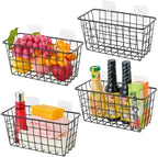 4 Pack Hanging Sorage Basket, Bathroom Basket, Household Goods, by JUNCHUCHERRY