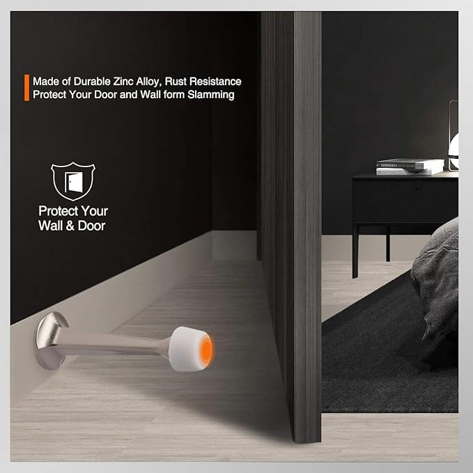10 Pack Solid Rigid Door Stops - Image 5