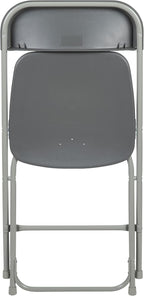 Flash Furniture Hercules Series Plastic Folding Chair - Grey - 6 Pack 650LB Weight Capacity Comfortable Event Chair-Lightweight Folding Chair - Image 14