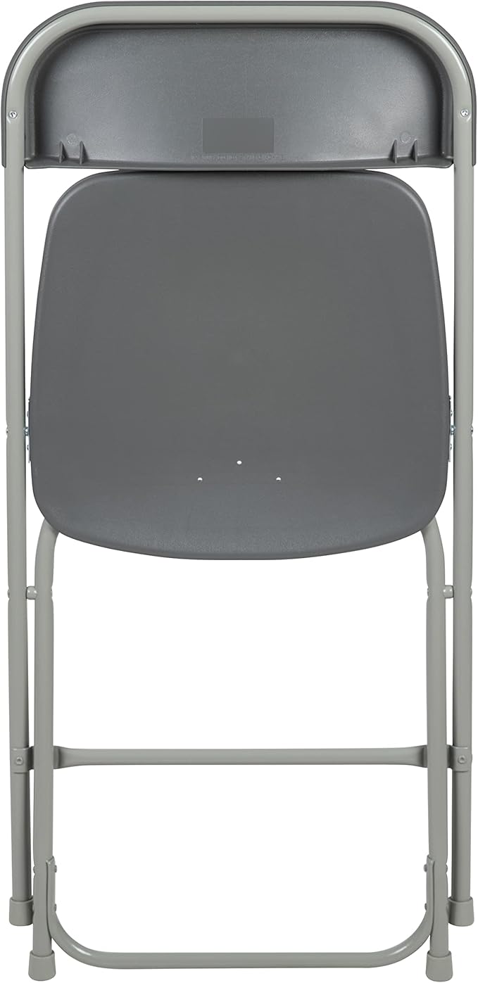 Flash Furniture Hercules Series Plastic Folding Chair - Grey - 6 Pack 650LB Weight Capacity Comfortable Event Chair-Lightweight Folding Chair - Image 14