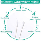 200 Pack Cotton Swab Individually Wrapped, Individually Wrapped Double Tipped - Image 2