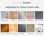 30 Pack Adhesive Hooks for Hanging, 33lb Heavy Duty Wall Hooks - Image 7