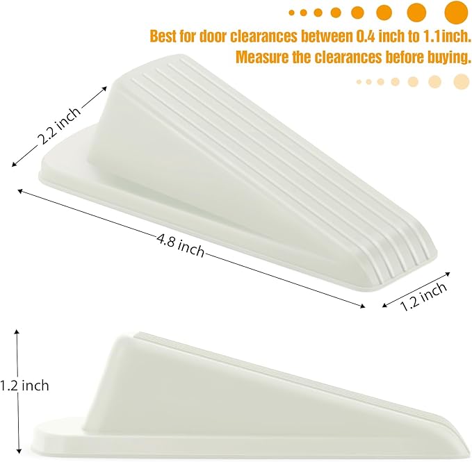 Crosize 3 Pack Rubber Door Stoppers - Image 2
