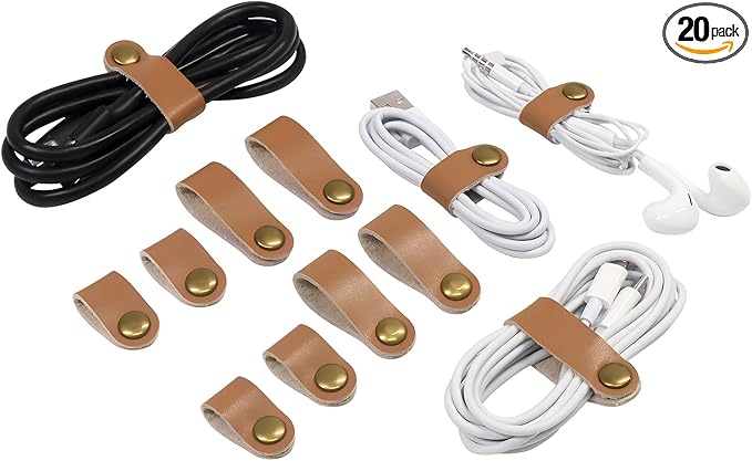 Coideal Leather Cable Ties Organizer by Coideal