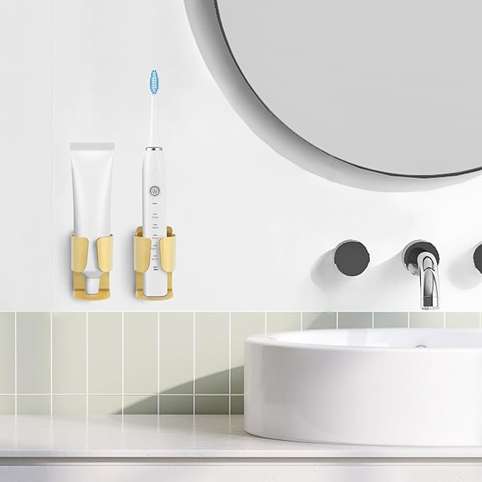 Electric Toothbrush Holder, 304 Stainless Steel Wall Mounted Self Adhesive - Image 7