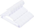 60 Pack White Baby Nursery Closet Hangers, Non-Slip Laundry Infant Pant Hanger by VIIBASE