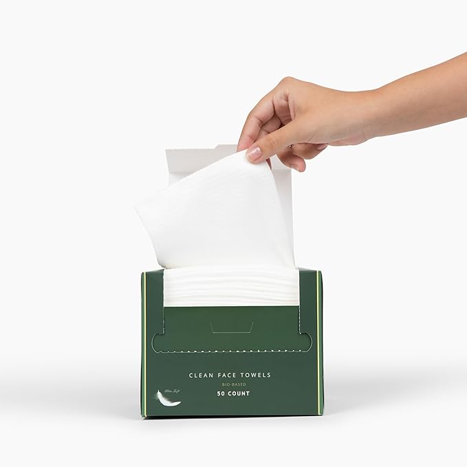Clean Facial Towels for Sensitive Skin, 100% USDA Biobased Face Towels - Image 7