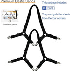 Bed Sheet Holder Straps, Triangle Elastic Mattress Cover Holder Fasteners - Image 7