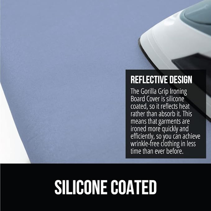 GORILLA GRIP The Original Ironing Board Cover and Pad, Silicone Coating - Image 4