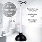 Fuller Brush Toilet Bowl Plunger – Heavy Duty Rubberized Pistol Grip Handle – - Image 2
