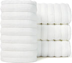 Jacquotha Luxurious 4-Pack Ribbed Striped Hand Towels – Hotel & Spa Premium by Jacquotha