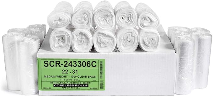 Aluf Plastics SCR-243306C 12-16 Gallon Trash Bags by AlufPlastics