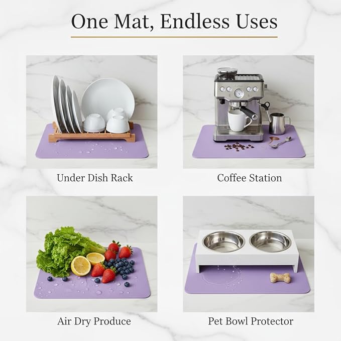 Dish Drying Mat Super Absorbent – 16" x 18" Coffee Mat - Image 7
