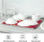 Merry Christmas Drying Mat for Kitchen Counter 16x18 Inch Christmas Dish Mat - Image 5