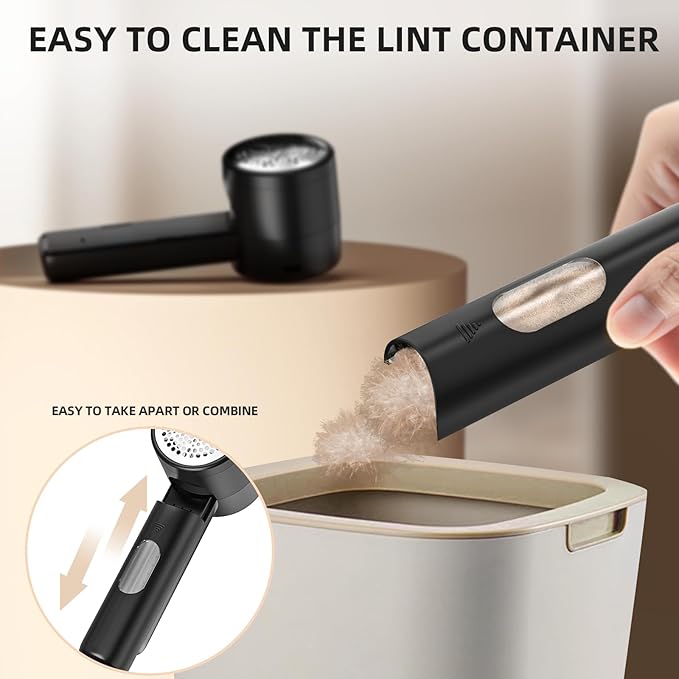 Fabric Shaver, Lint Remover Rechargeable, Electric Portable Sweater Defuzzer - Image 6