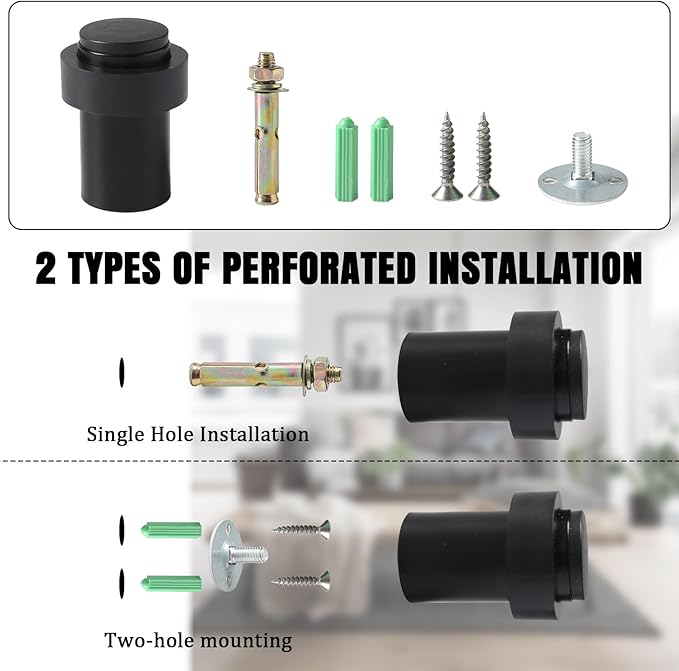 10 Pack Black Door Stoppers - Image 2