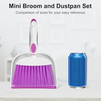 NACENA Small Dust Pan and Brush Set, Mini Broom and Dustpan Set Small Hand - Image 8