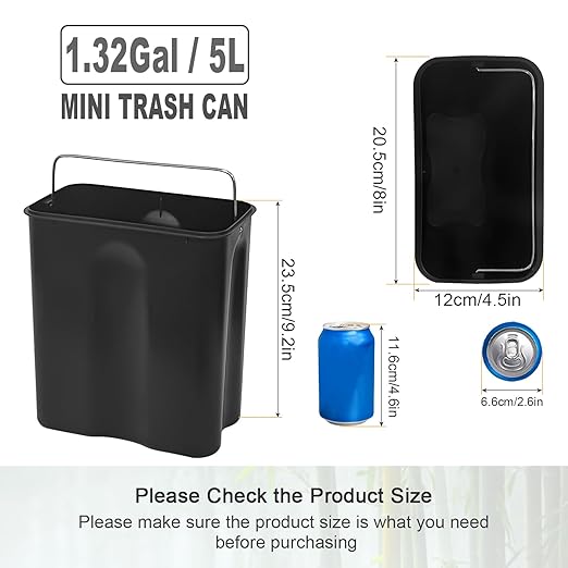 SIDIANBAN Bathroom Trash Can - Image 2