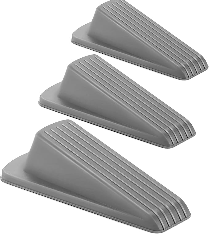 Crosize 3 Pack Rubber Door Stoppers by Crosize