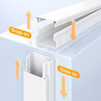 Delamu 157in Cord Hider Wall, TV Cable Hider Cord Covers - Image 4