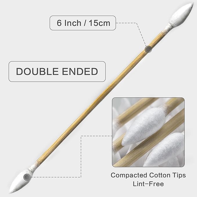 800PCS Gun Cleaning Swabs Double Ended 6 Inch Long Cotton Swab - Image 7