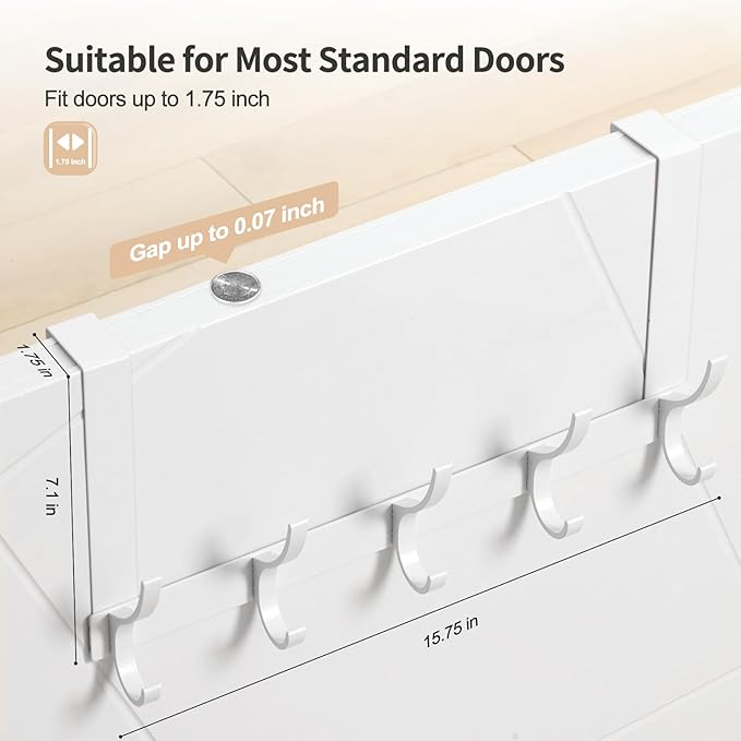 Over The Door Hooks, Door Hanger Hooks - Image 4