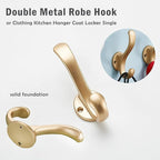 Wall Hooks Over Door Key Towel Coat Hat Purse Hanger Holder Rack Double Hooks - Image 8